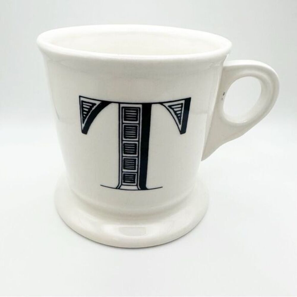 Anthropologie Monogram T Coffee Mug - Picture 1 of 5